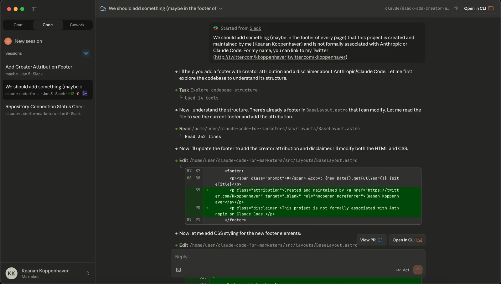 Claude Code in the Desktop app